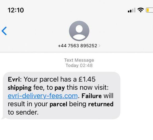 evri failed delivery club scam