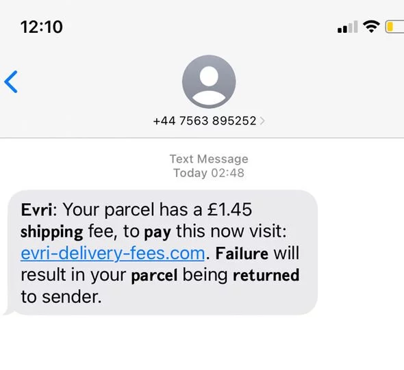 evri text message scam