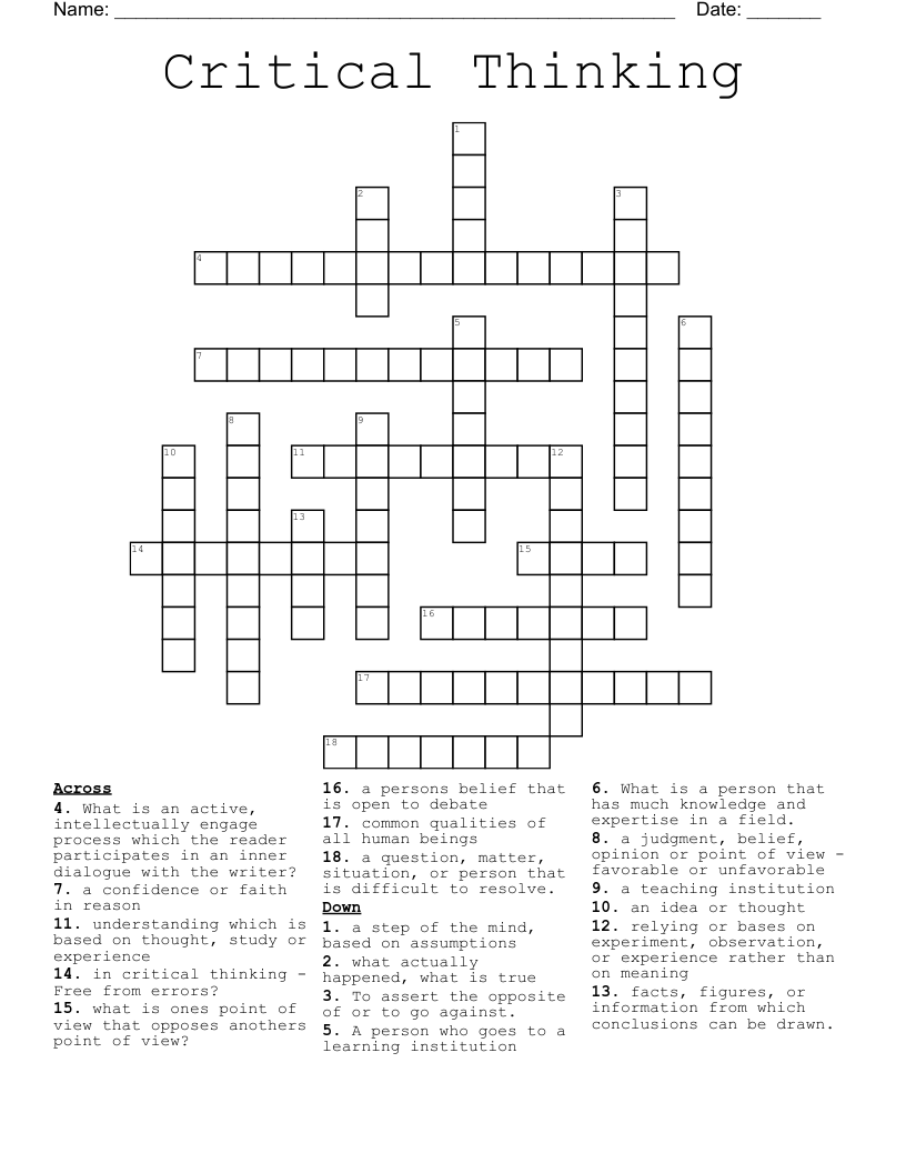 examine critically crossword clue