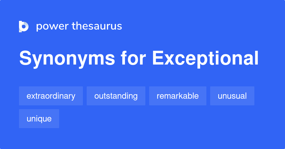 exceptional synonym