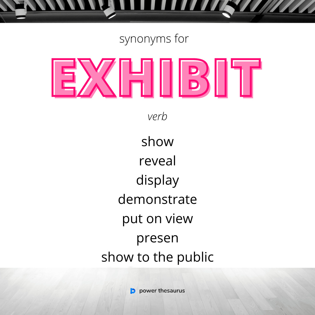 exhibit thesaurus