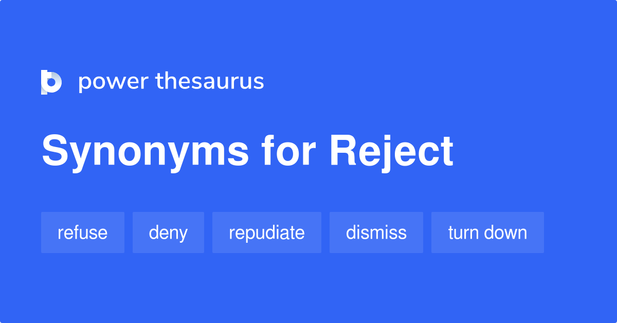 synonym for reject