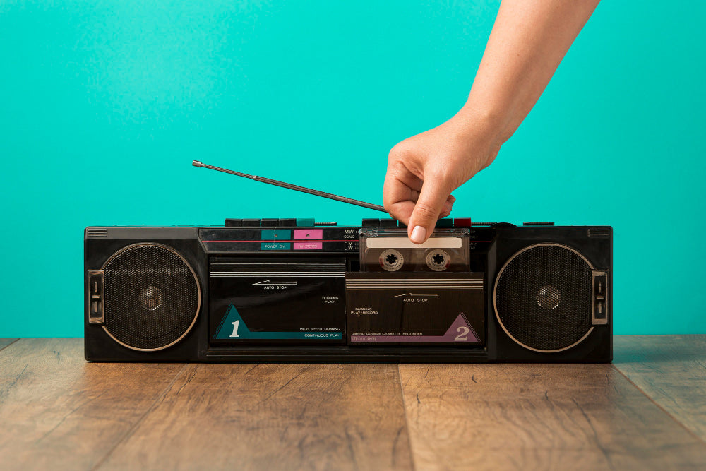 vintage cassette player