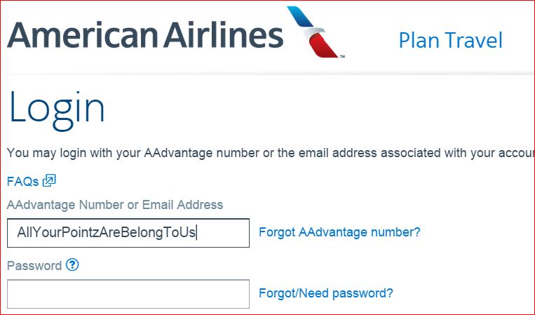 aadvantage login