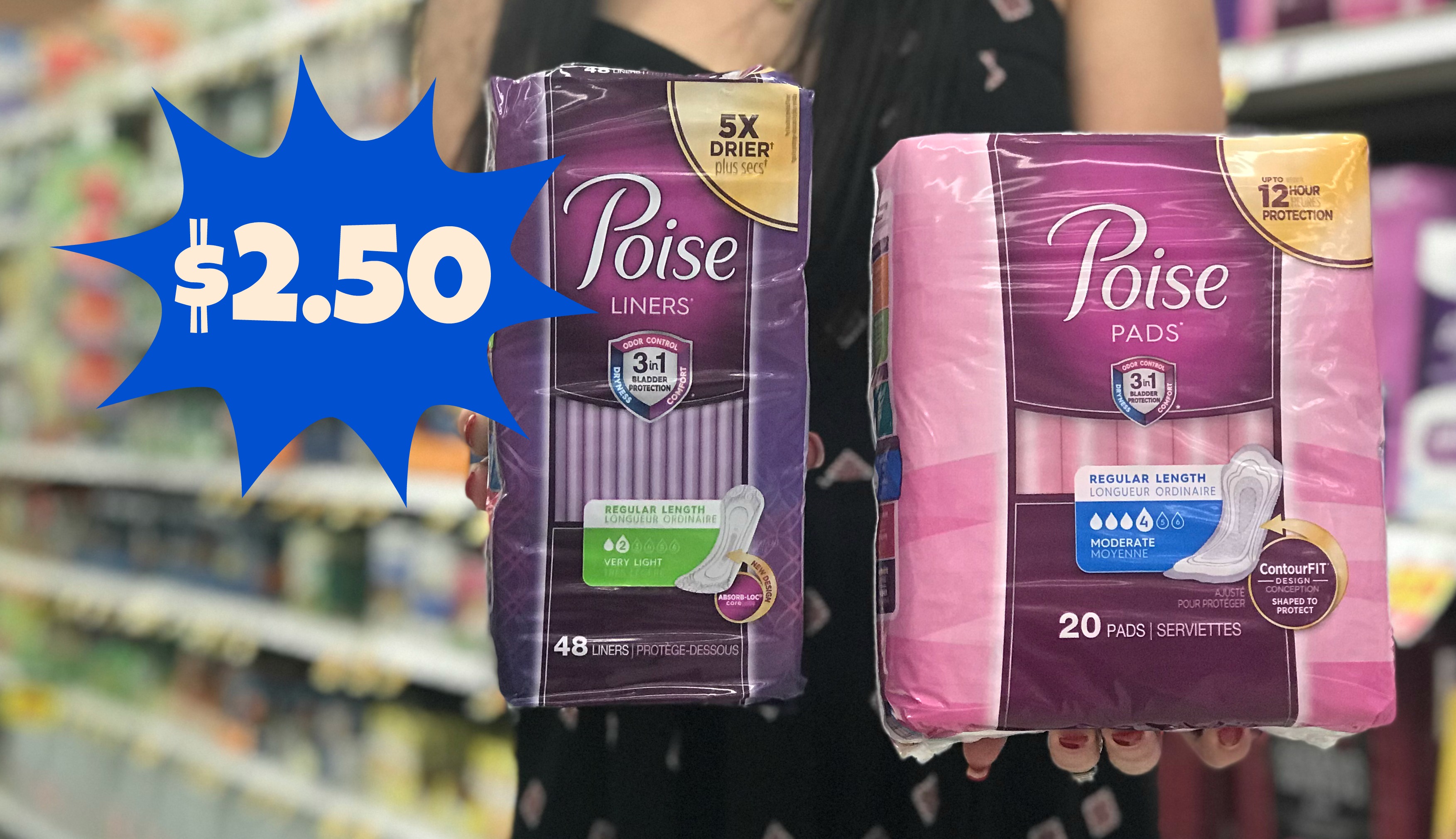 poise coupons $3