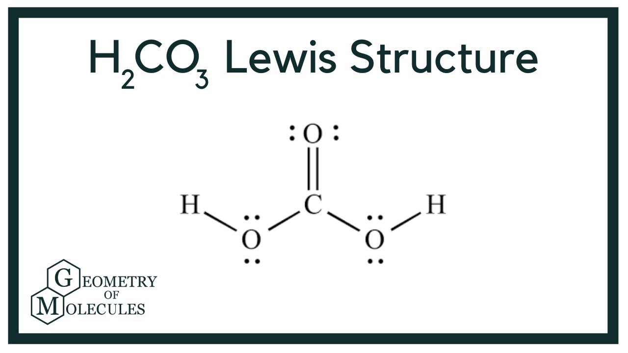 lewis dot structure of h2co3