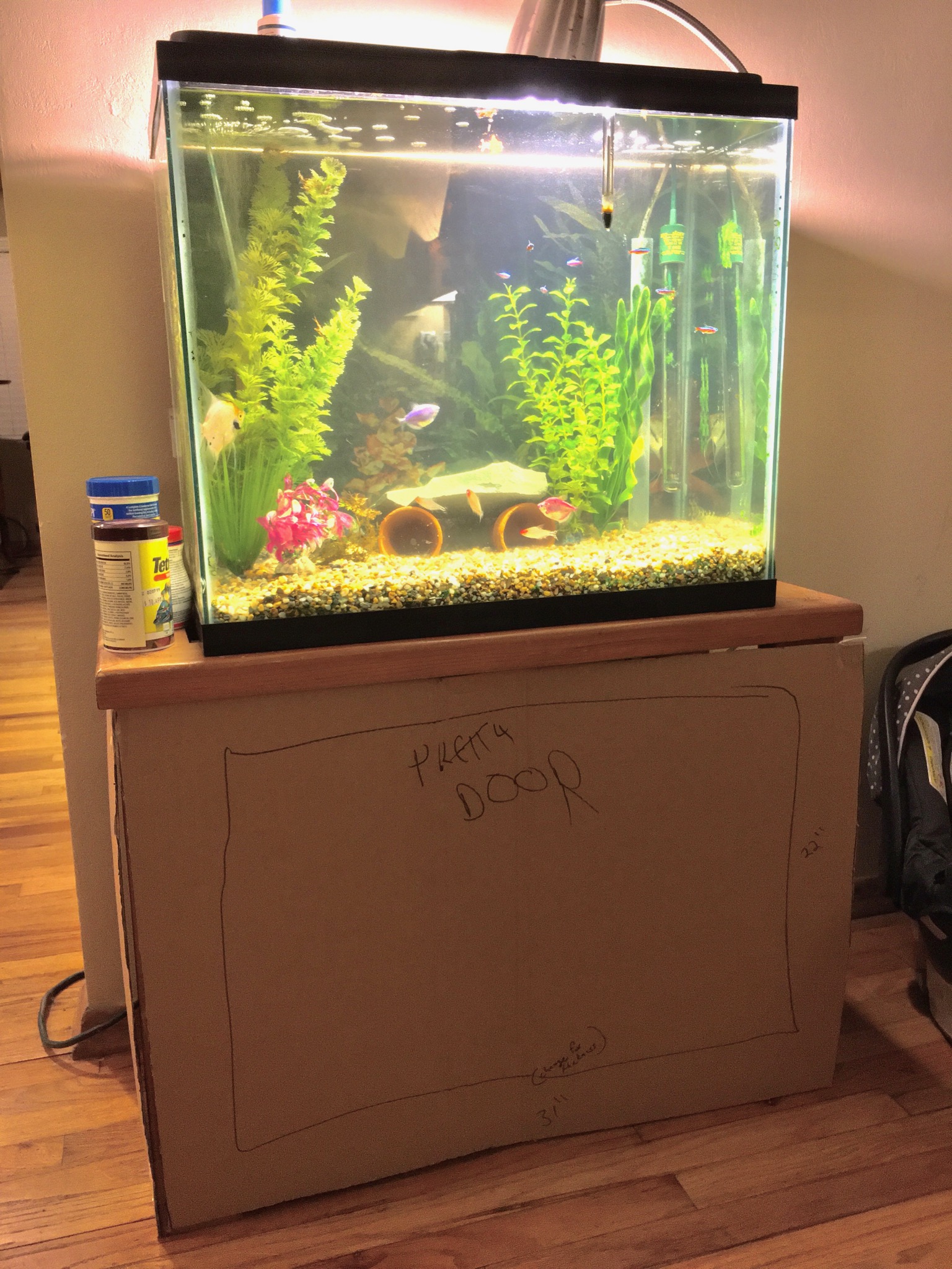 30 gallon fish tank size