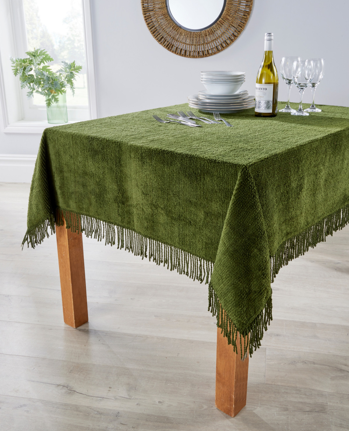 chenille tablecloth