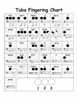 tuba fingering chart