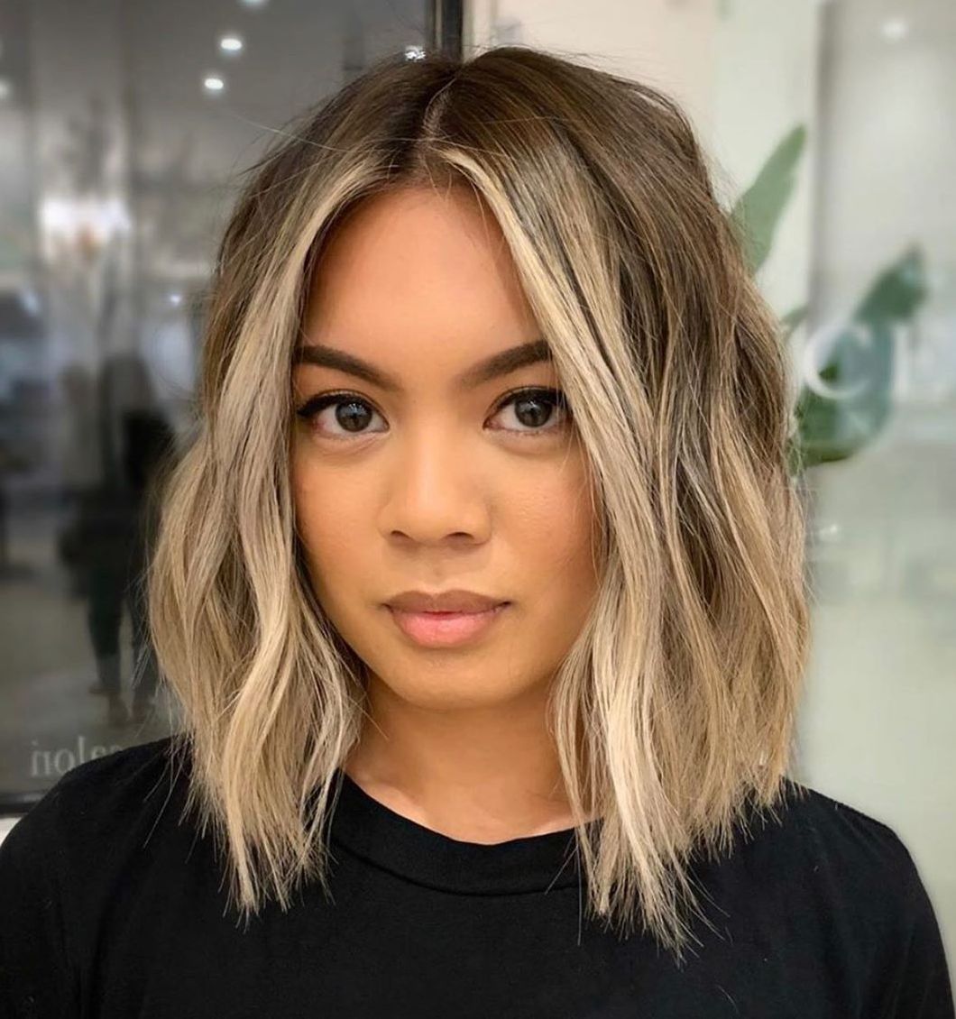 balayage short hair brown