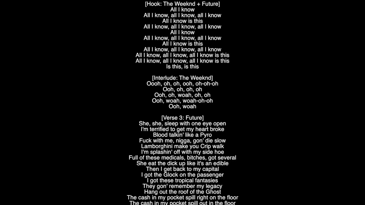 all i know lyrics