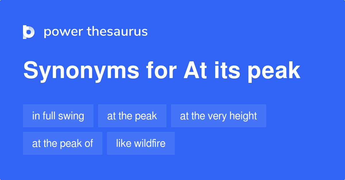 antonyms peak