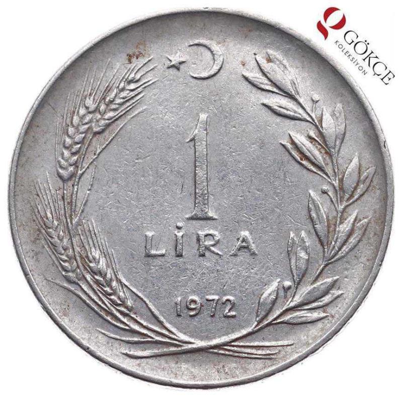 1972 1 lira değeri