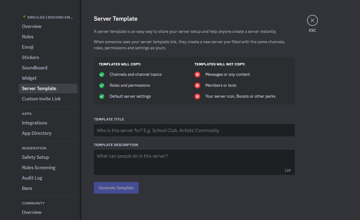 gaming discord templates