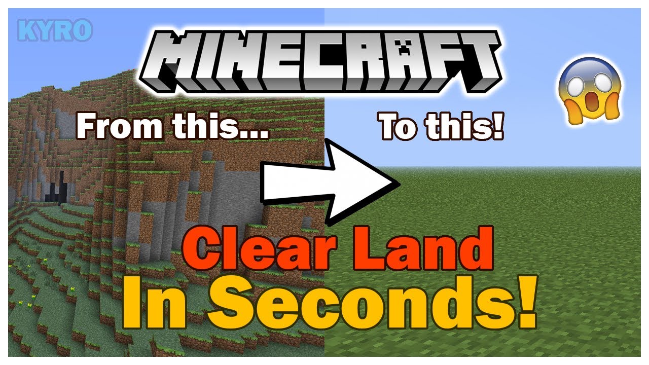 how to delete land in minecraft