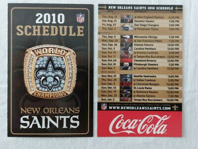 saints football schedule 2010
