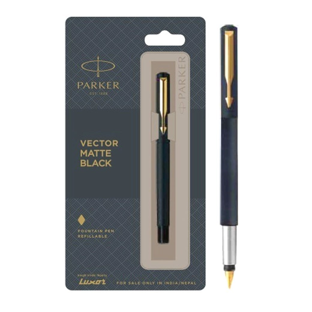 parker vector black fountain pen