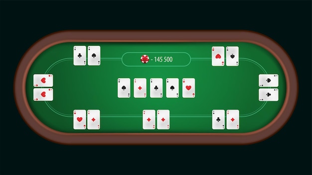 poker table vector
