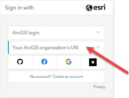 arcgis online sign in