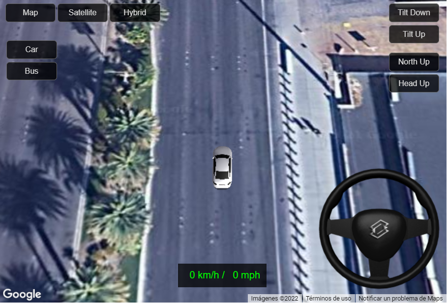 3d google maps driving simulator
