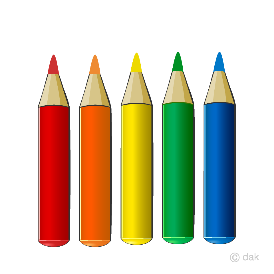 dibujo lapices de colores animados