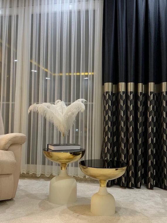 art deco drapes