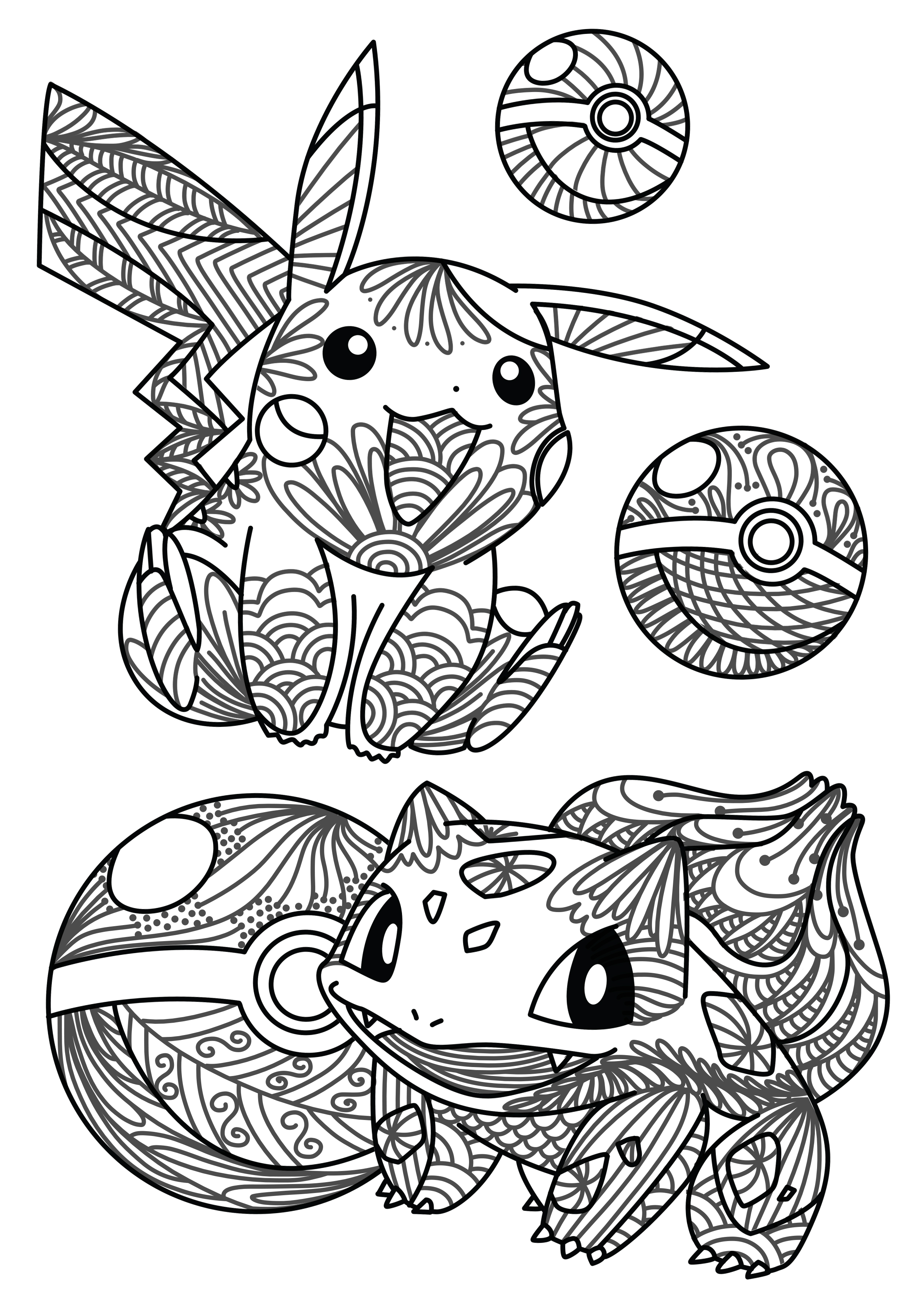 adult pokemon coloring book