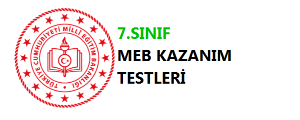 milli eğitim bakanlığı test 7 sınıf