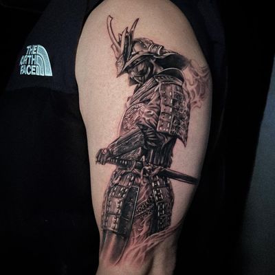 samurai tattoo arm