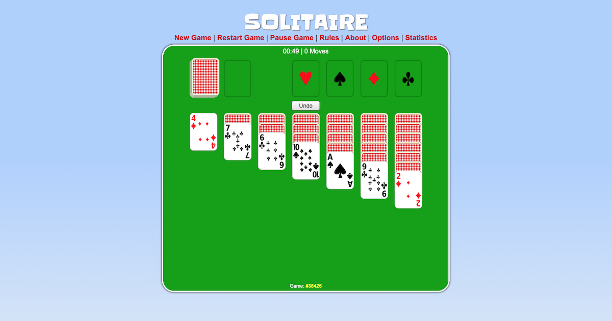 solitaire without download