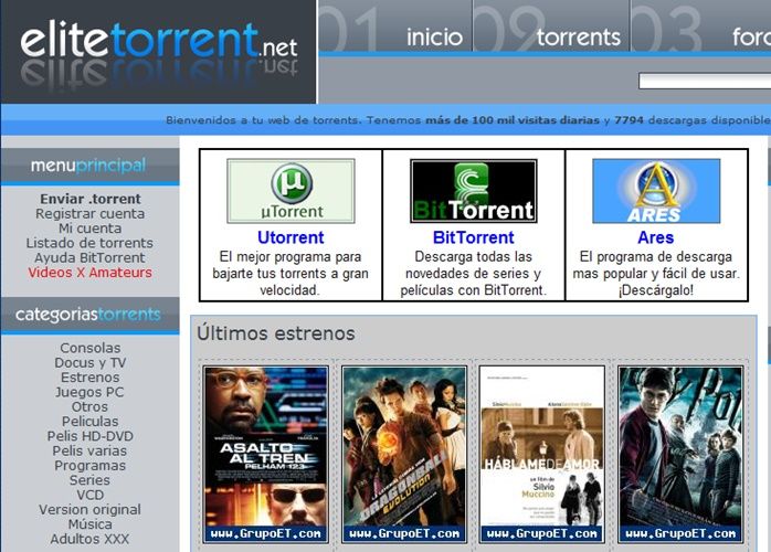 descargar peliculas en elitetorrent