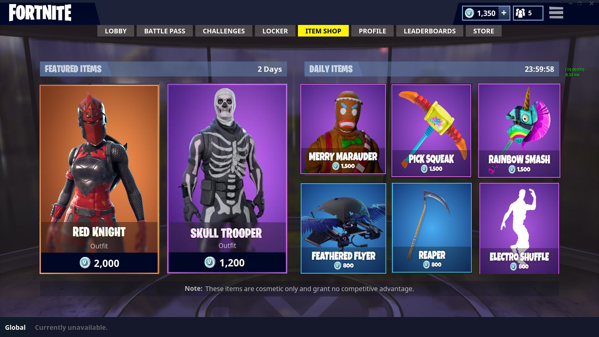 fortnight item shop tomorrow