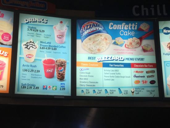 dairy queen menu canada