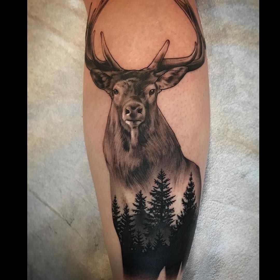deer and elk tattoos