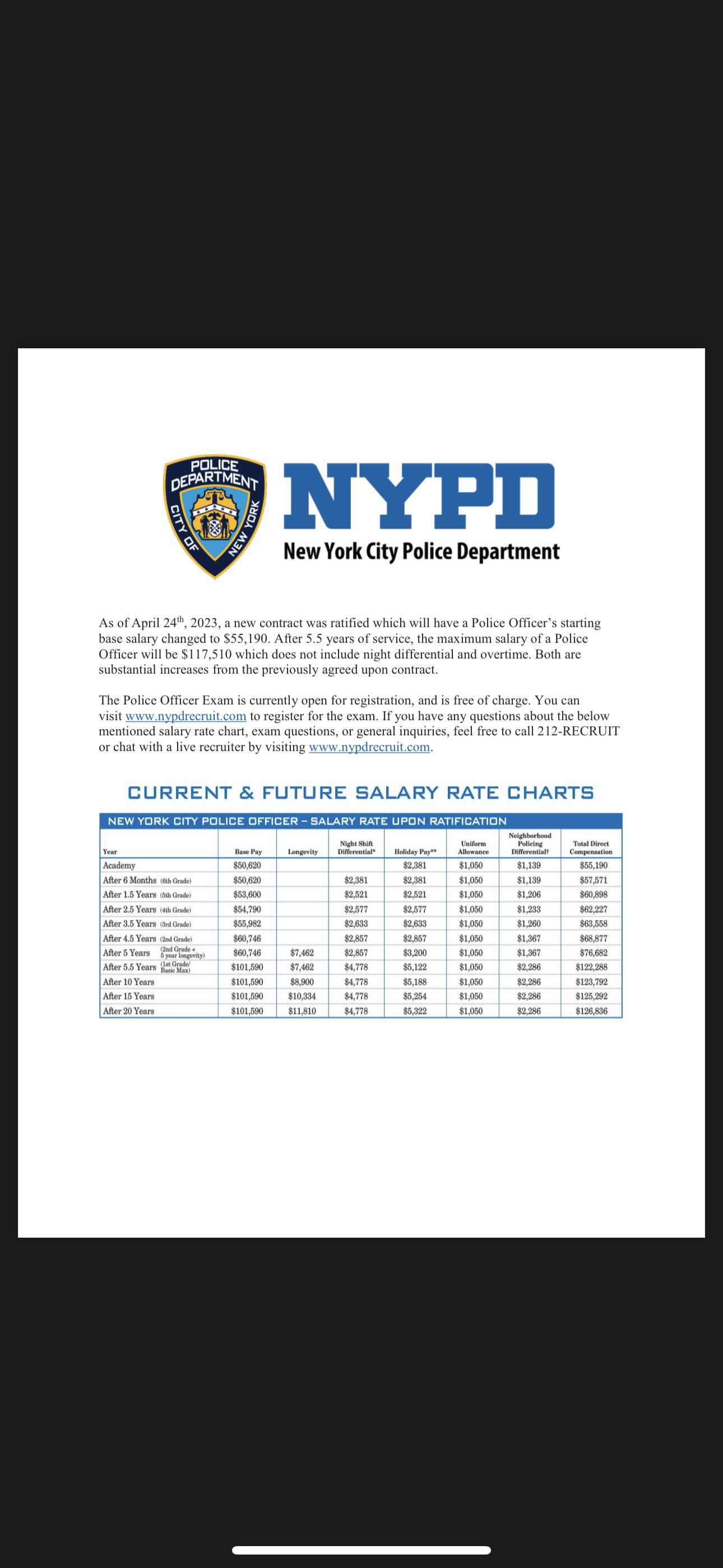 nypd police captain salary