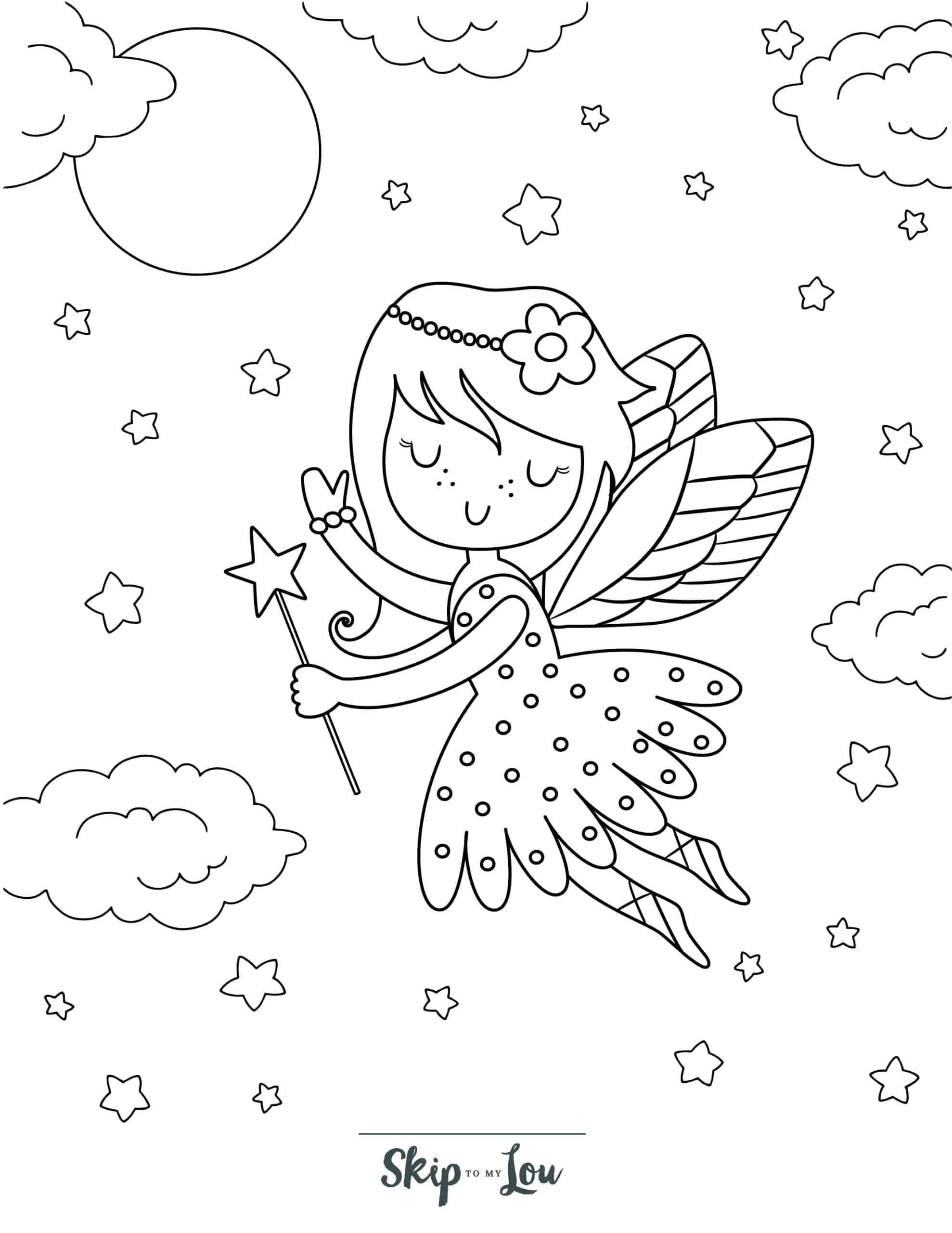 fairy colouring pages printable