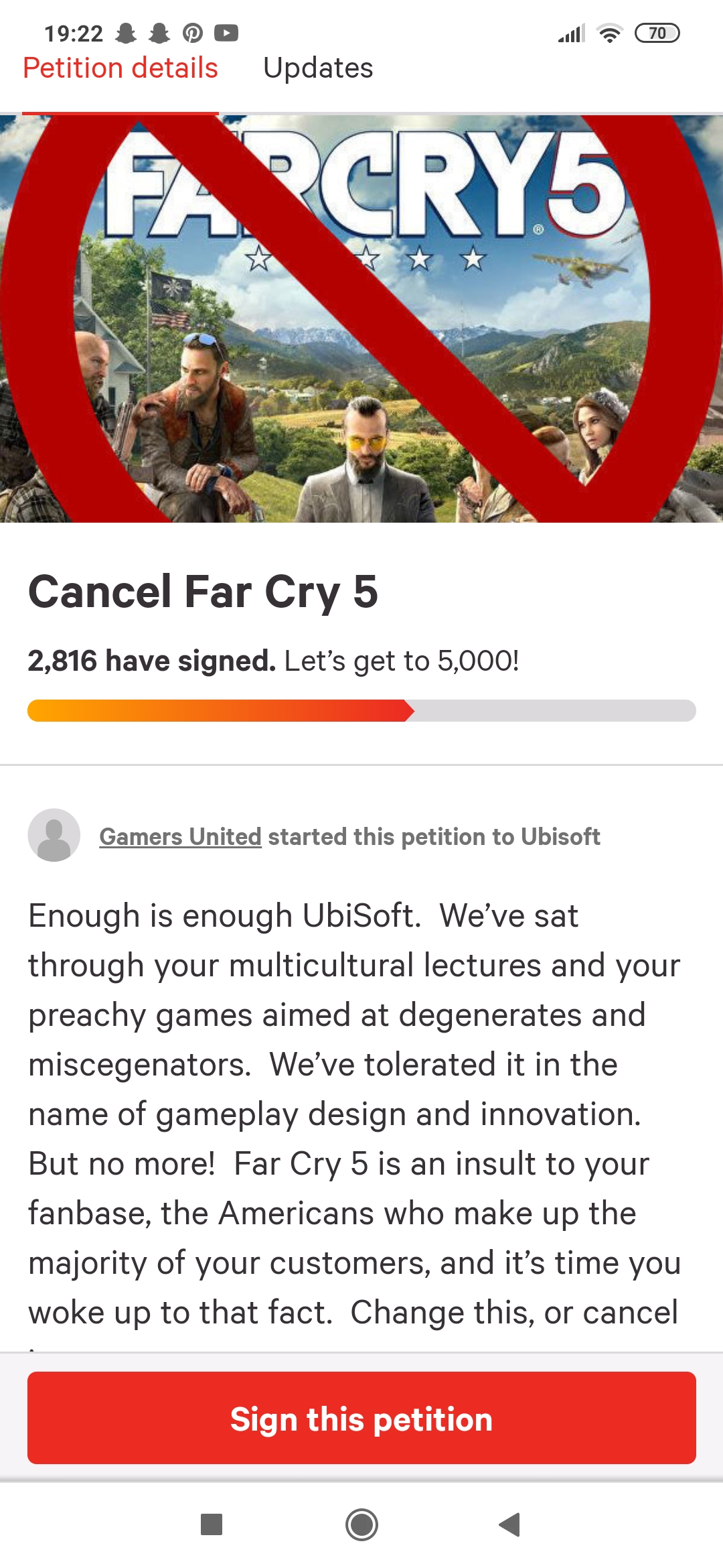 far cry 5 petition