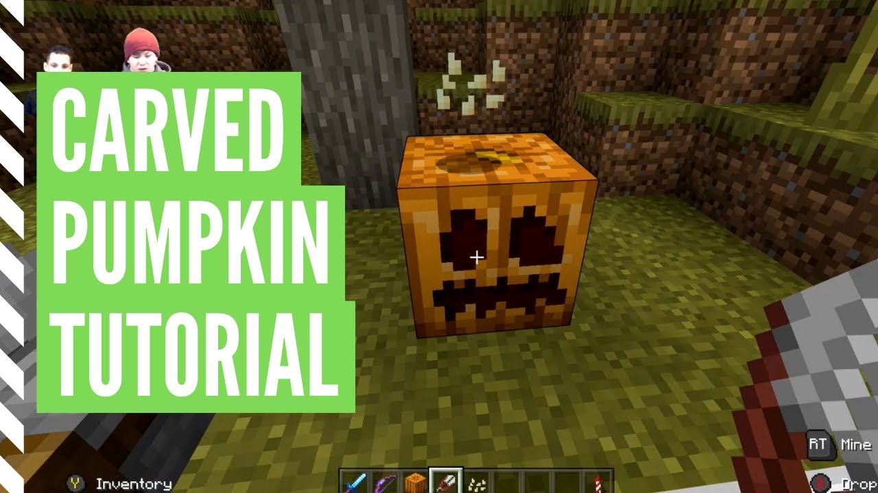 how to make carved pumpkin minecraft