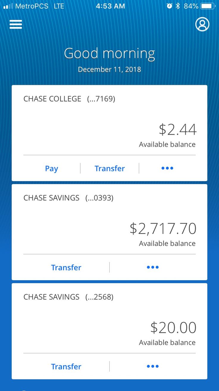 chase savings account