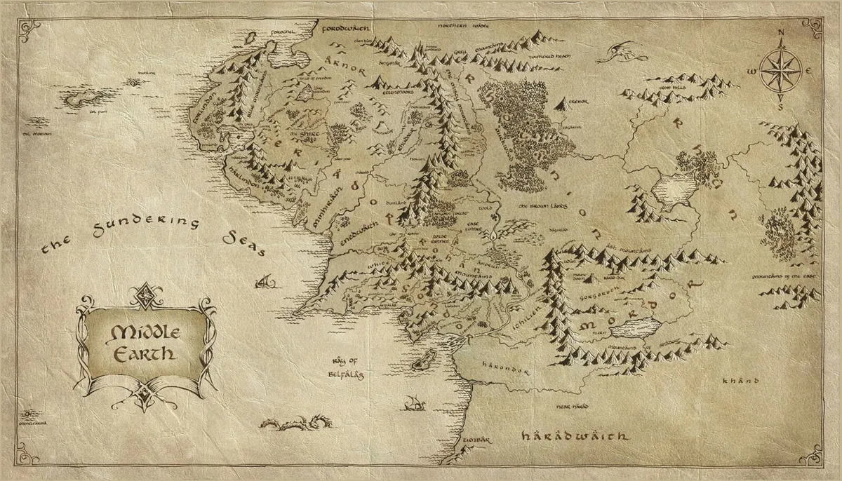 middle earth official map