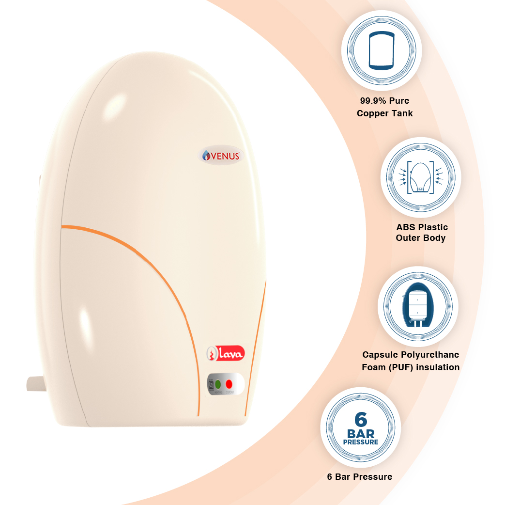 venus lava water heater