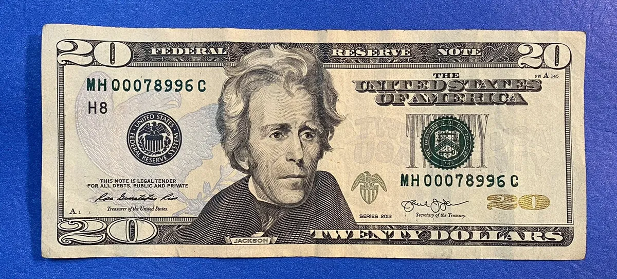 misprinted twenty dollar bill