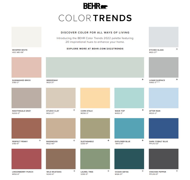 behr paint colors