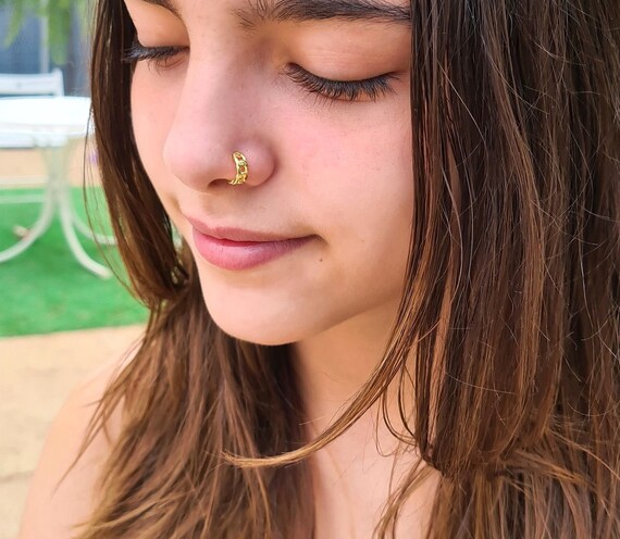 nose ring small gold