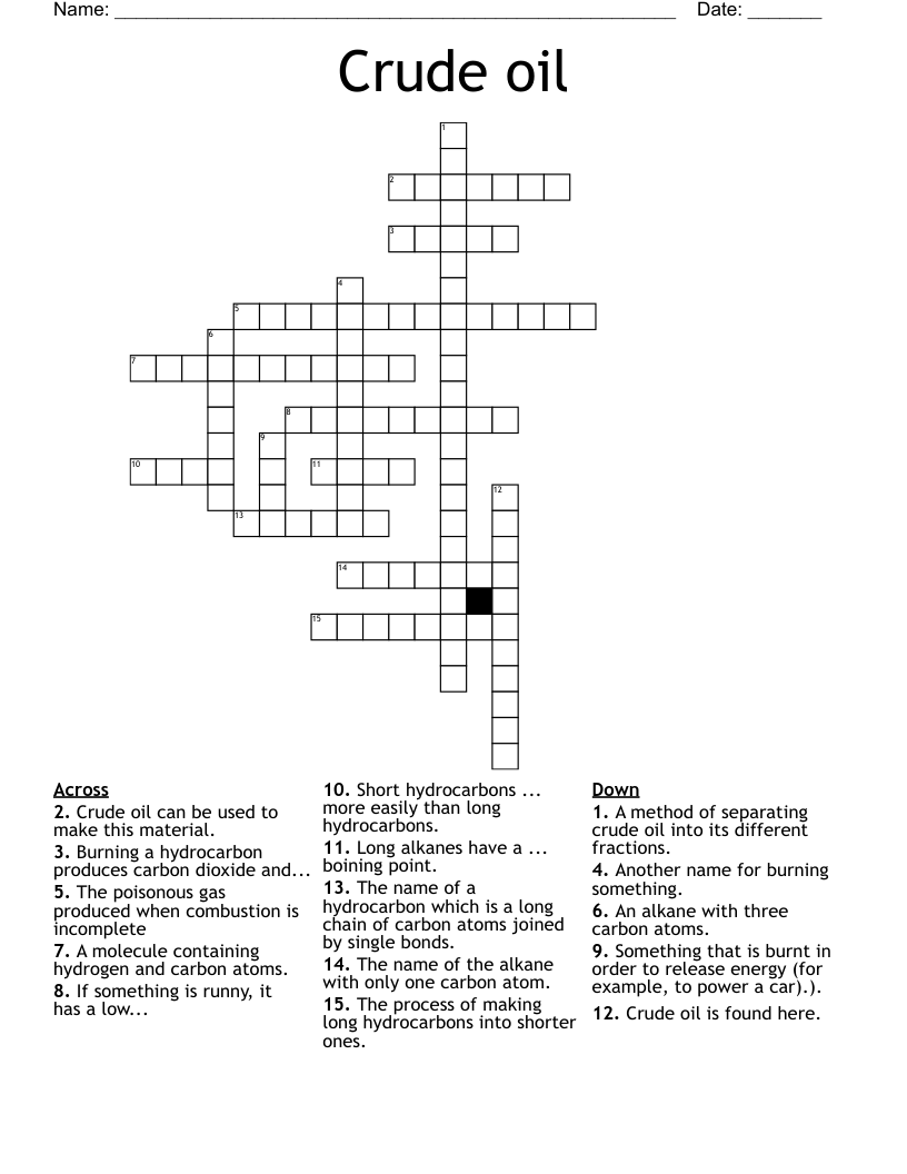 thick oil crossword