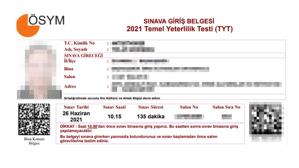 yks sinava girerken yanımızda bulunması gerekenler