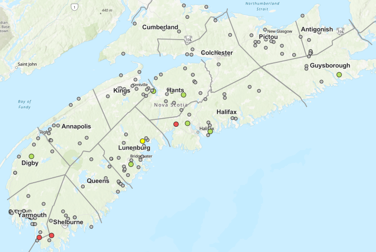 nova scotia fire map