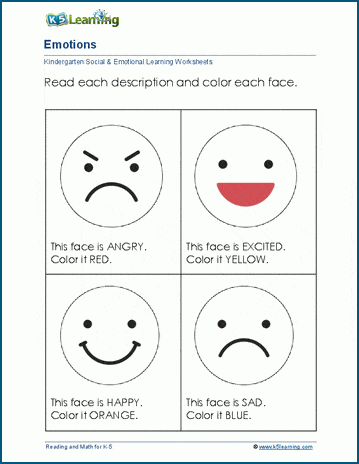 feelings worksheet