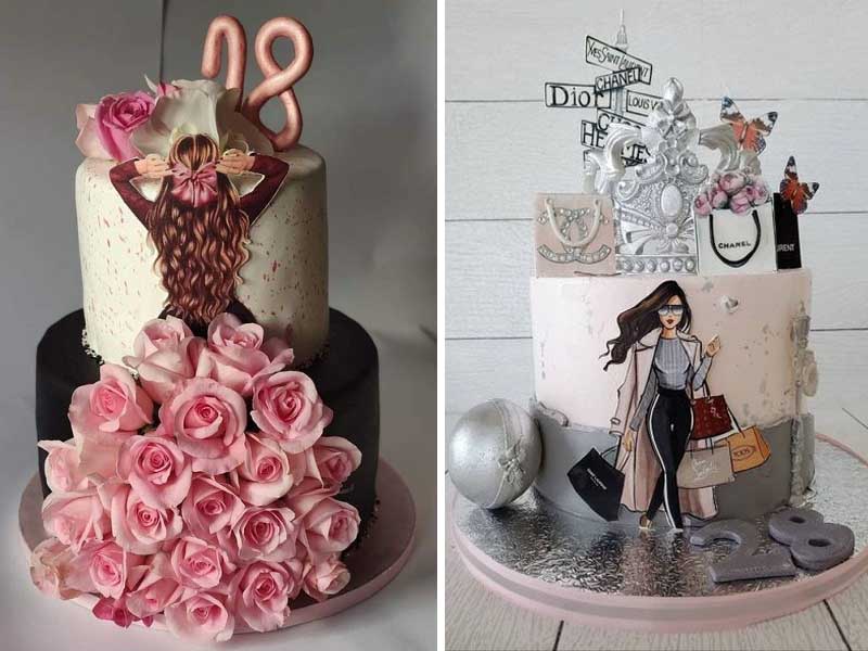 female cake design
