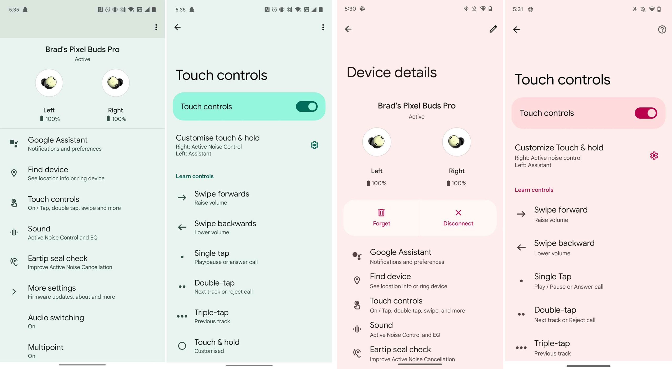 pixel buds settings